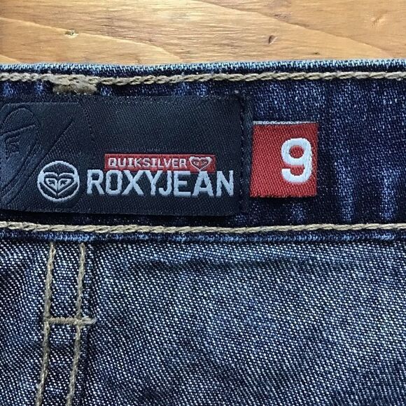 ROXY Quicksliver jeans denim mini skirt western style size 9 100% cotton denim - Picture 3 of 10